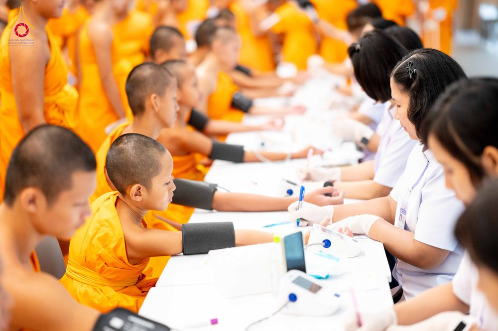 ภาพ No.342614:วันที่ 8 สิงหาคม พ.ศ. 2569  ตรวจสุขภาพประจำปีสามเณร ณ วัดพระธรรมกาย ปทุมธานี