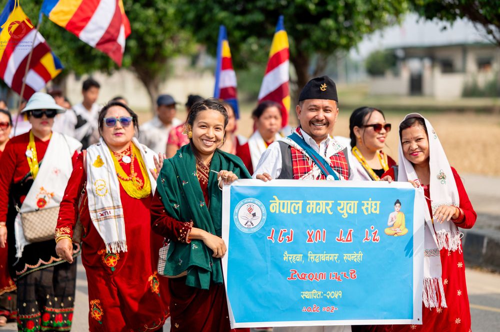 ภาพ No.317005:วันเสาร์ที่ 28 มีนาคม พ.ศ.2569 ธรรมยาตราจาริก ณ ซุ้มประตูลุมพินีเกต(Lumbini Gate) ประเทศเนปาล