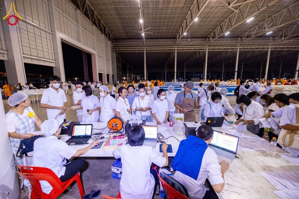 ภาพ No.121529:พิธีถวายภัตตาหารเป็นสังฆทาน แด่คณะพระธรรมยาตรา ปีที่ 12 วันที่ 31 มกราคม พ.ศ. 2567 ณ สภาธรรมกายสากล วัดพระธรรมกาย