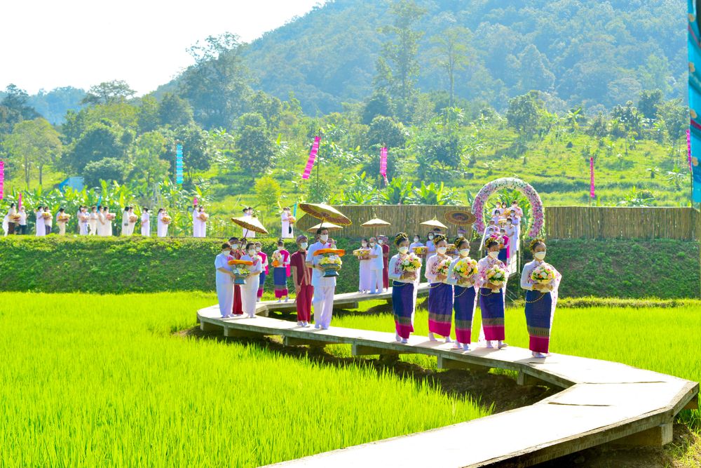 ภาพ No.31456:พิธีทอดกฐินสามัคคี ศูนย์ปฎิบัติธรรมนานาชาติปาย