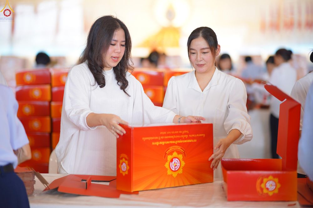 ภาพ No.320504:วันที่ 10 เมษายน พ.ศ.2569 การเตรียมกล่องไทยธรรม เพื่องานถวายมหาสังฆทาน 40,000 กว่าวัดทั่วประเทศ วันคุ้มครองโลก 22 เมษายน พ.ศ.2569 วัดพระธรรมกาย