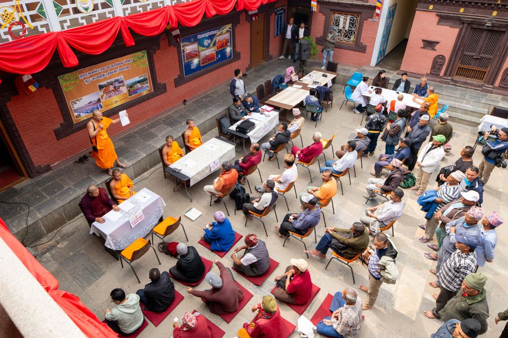 ภาพ No.313163:วันอังคารที่ 10 มีนาคม พ.ศ. 2569 ประมวลภาพบรรยากาศวันแรก โครงการบวชธรรมทายาท ประเทศเนปาล ณ วัดอเชศวร (Aksheswar Mahavihar )