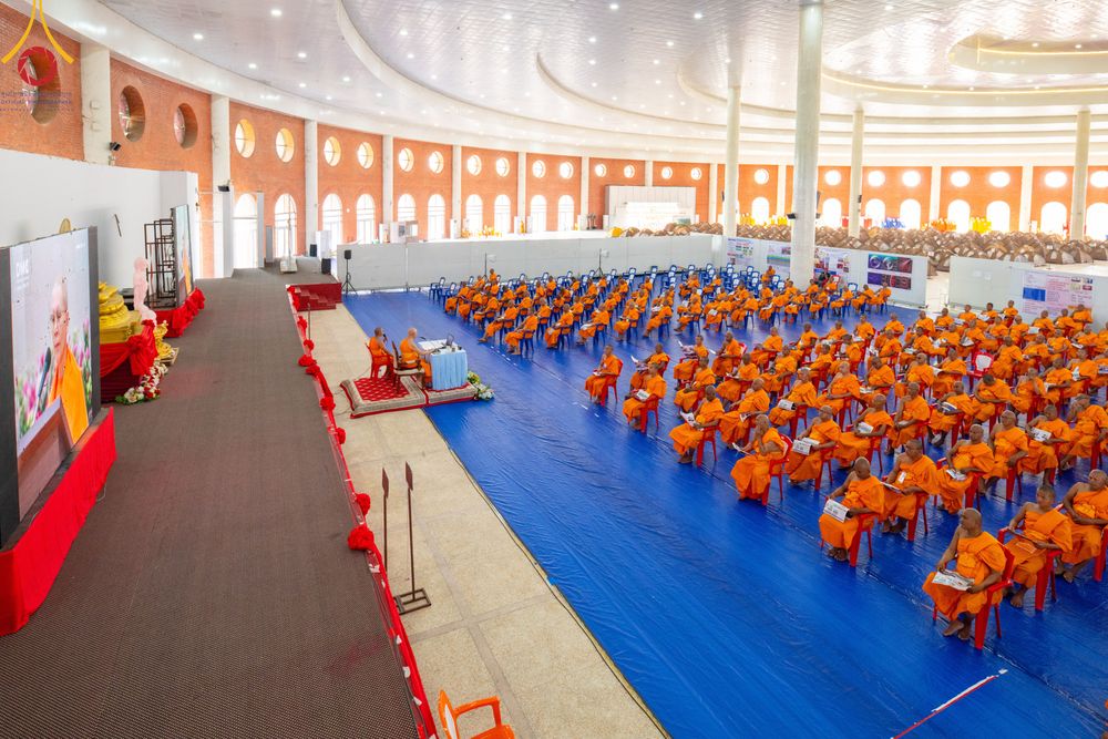 ภาพ No.315285:​วันอาทิตย์ที่ 22 มีนาคม พ.ศ.2569 สามเณรธรรมทายาทเนปาล 500 รูป ฟังธรรม สวดมนต์ ปฏิบัติธรรมร่วมกัน  ณ International Assembly and Meditation Hall Lumbini