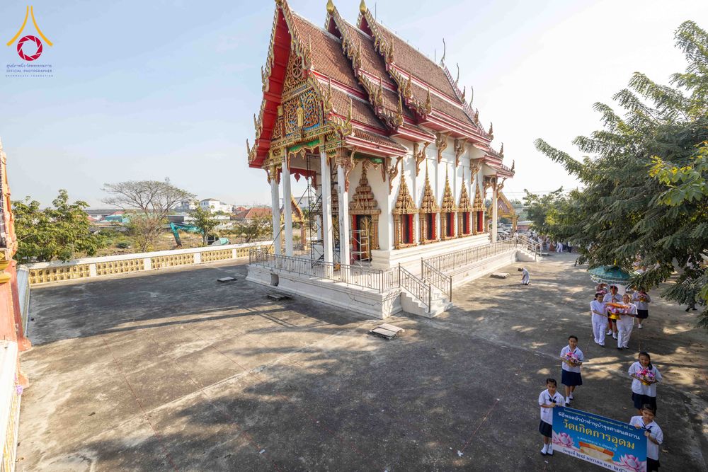 ภาพ No.305102:วันที่ 28 มกราคม พ.ศ. 2569 พิธีทอดผ้าป่าทำนุบำรุงศาสนสถาน ณ วัดเกิดการอุดม อ.คลองหลวง จ.ปทุมธานี ในโครงการธรรมยาตรา กตัญญูบูชา มหาปูชนียาจารย์ พระมงคลเทพมุนี(สด จนฺทสโร) พระผู้ปราบมาร อนุสรณ์สถาน 7 แห่ง ปีที่ 14