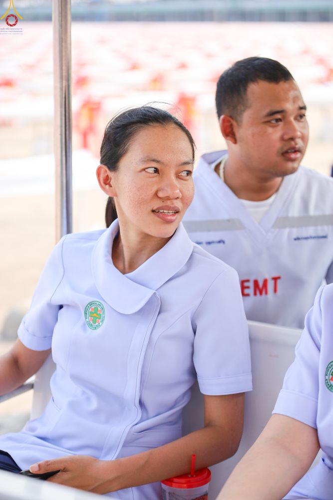 ภาพ No.323242:วันที่ 20 เมษายน พ.ศ.2569 การเตรียมงานของบุคลากรทางการแพทย์ , จุดลงทะเบียนพระสังฆาธิการ , วางกล่องไทยธรรม เพื่องานถวายมหาสังฆทาน 40,000 กว่าวัดทั่วประเทศ วันคุ้มครองโลก 22 เมษายน พ.ศ.2569 วัดพระธรรมกาย