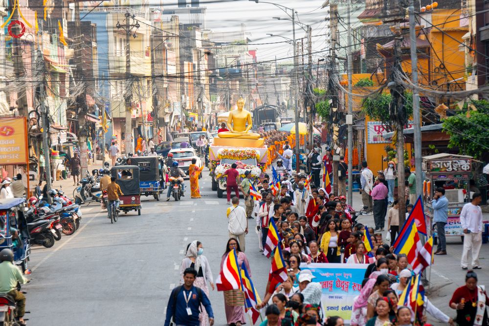 ภาพ No.317118:วันเสาร์ที่ 28 มีนาคม พ.ศ.2569 ธรรมยาตราจาริก ณ ซุ้มประตูลุมพินีเกต(Lumbini Gate) ประเทศเนปาล