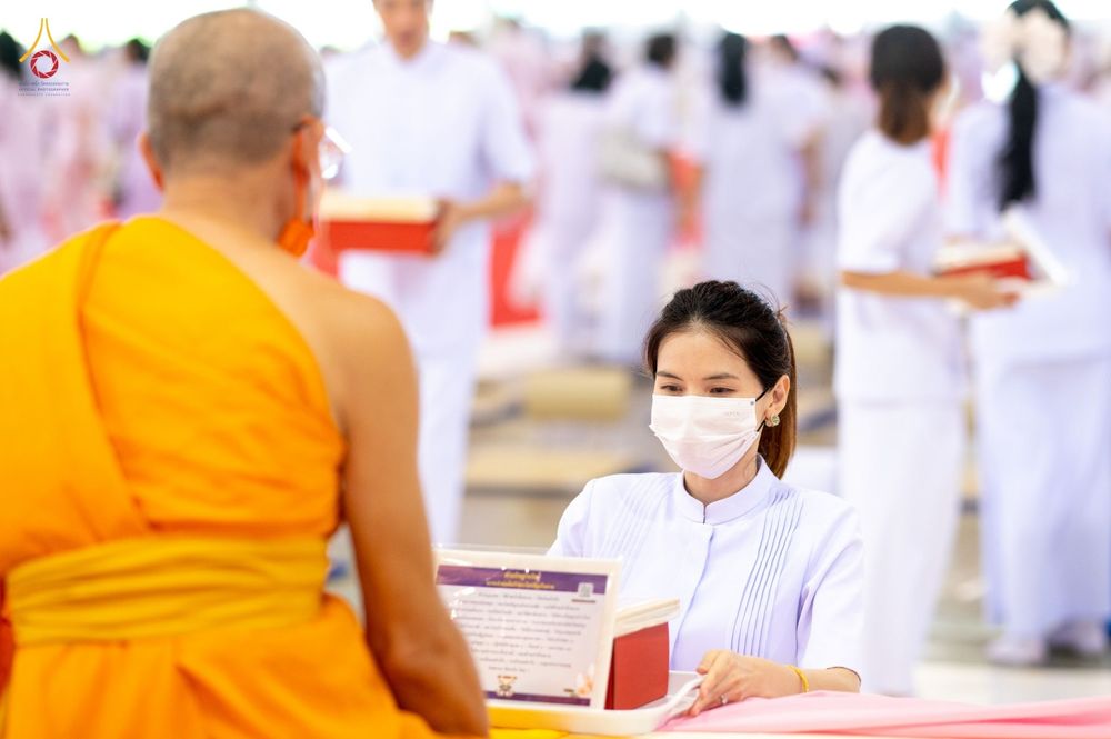 ภาพ No.80581:พิธีถวายทุนสนับสนุนการสร้าง พระไตรปิฎกฉบับธรรมชัย วันเสาร์ที่ 29 เมษายน พ.ศ. 2566 ณ สภาธรรมกายสากล วัดพระธรรมกาย