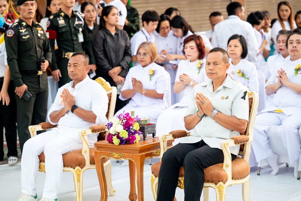 ภาพ No.311177:วันเสาร์ที่ 28 กุมภาพันธ์ พ.ศ. 2569 พิธีตักบาตรพระมหากุศล 11,250 รูป เฉลิมฉลอง 1,250 ปีศรีธรรมราชเจดีย์ สู่มรดกโลก ณ ถนนราชดำเนิน บริเวณหน้าวัดพระมหาธาตุวรมหาวิหาร อ.เมือง จ.นครศรีธรรมราช