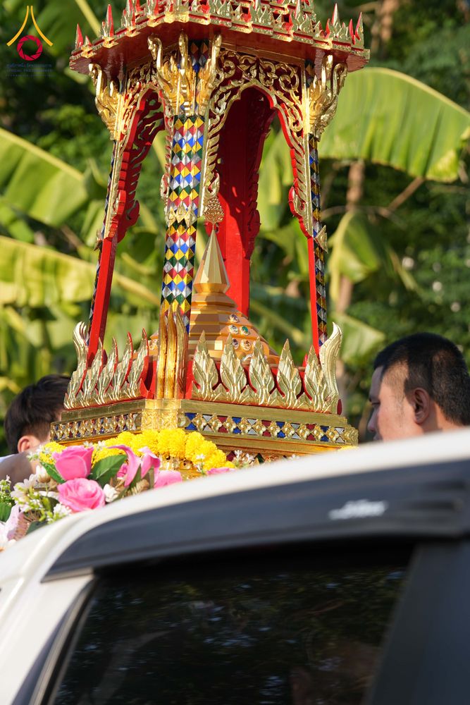 ภาพ No.323277:วันอาทิตย์ที่ 19 เมษายน พ.ศ. 2569 พิธีเจริญพระพุทธมนต์สมโภช “พระพุทธเมตตา” อัญเชิญพระบรมสารีริกธาตุ เพื่อบรรจุและประดิษฐาน ณ เกศมาลา “พระพุทธเมตตา” พระประธานในศาลาการเปรียญวัดหนองเต่า ณ วัดหนองเต่า ต.บึงพะไล อ.แก้งสนามนาง จ.นครราชสีมา