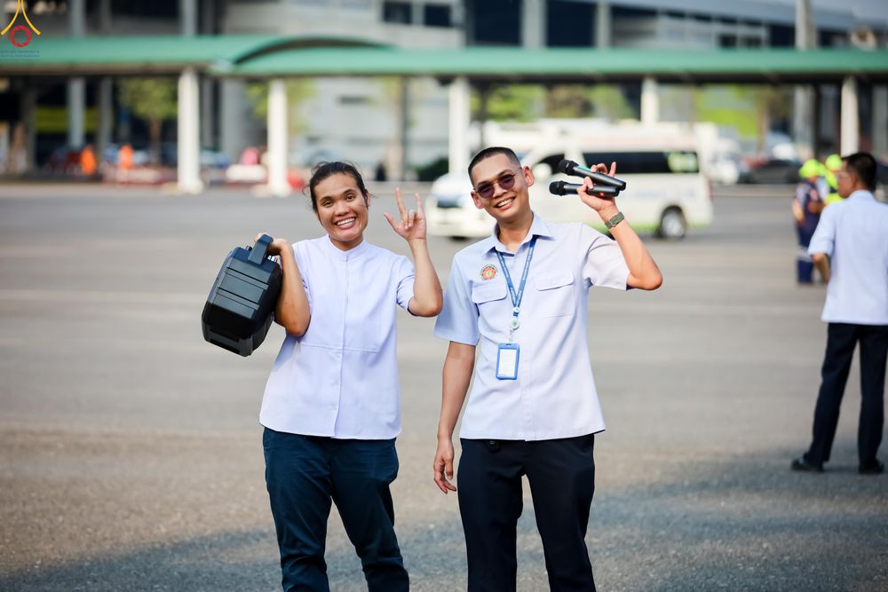 ภาพ No.323247:วันที่ 20 เมษายน พ.ศ.2569 การเตรียมงานของบุคลากรทางการแพทย์ , จุดลงทะเบียนพระสังฆาธิการ , วางกล่องไทยธรรม เพื่องานถวายมหาสังฆทาน 40,000 กว่าวัดทั่วประเทศ วันคุ้มครองโลก 22 เมษายน พ.ศ.2569 วัดพระธรรมกาย