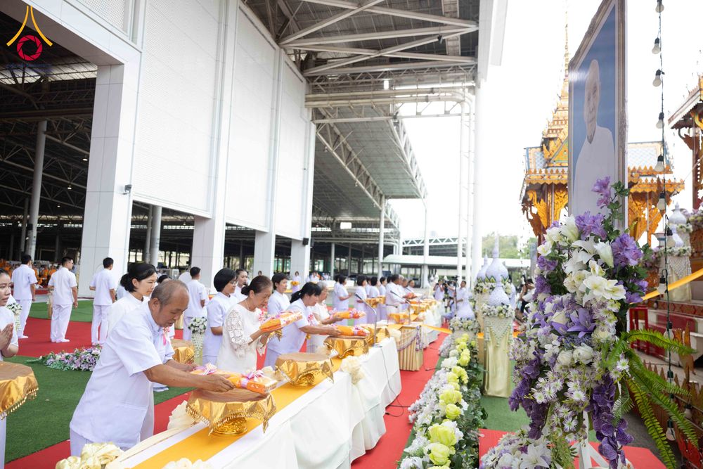 ภาพ No.316520:วันอาทิตย์ที่ 29 มีนาคม พ.ศ. 2569 พิธีทอดผ้าบังสุกุลและพิธีชำระร่าง โยมพ่อณรงค์ จินตมากุล  สิริอายุ 99 ปี 11 เดือน โยมบิดา พระครูปลัดรัตนวีรวัฒน์ (รังสฤษดิ์ อิทฺธิจินตโก) ที่ปรึกษาเจ้าคณะจังหวัดปทุมธานี เจ้าอาวาสวัดพระธรรมกาย  ณ ฌาปนสถานชั่วคราว ทางเข้า 