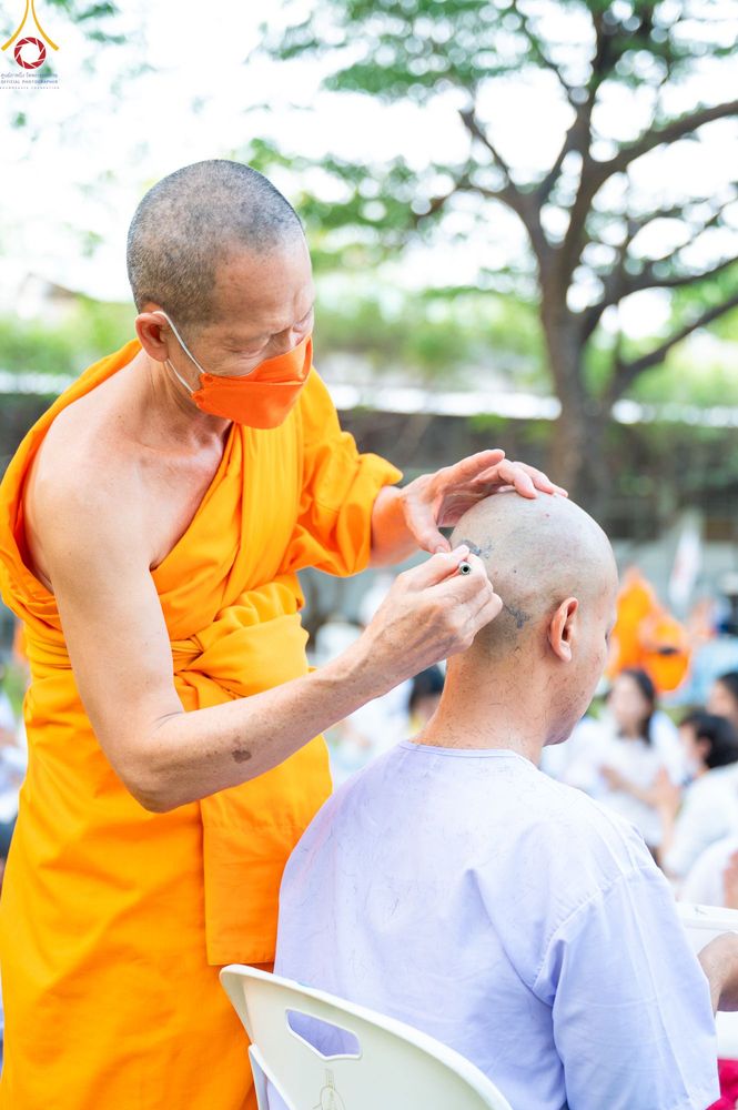 ภาพ No.80117:พิธีตัดปอยผมและปลงผมนาคธรรมทายาท โครงการอุปสมบทหมู่ธรรมทายาท พุทธศาสตร์สากลรุ่นที่ 7 (ภาคฤดูร้อน) วันอาทิตย์ที่ 9 เมษายน พ.ศ.2566