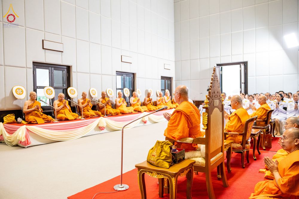 ภาพ No.332352:วันเสาร์ที่ 6 มิถุนายน พ.ศ.2569 พิธีต้อนรับสัญญาบัตร พัดยศ พระราชภาวนาวชิรวิเทศ วิ. ณ อุโบสถพระไตรปิฏก วัดพระธรรมกาย