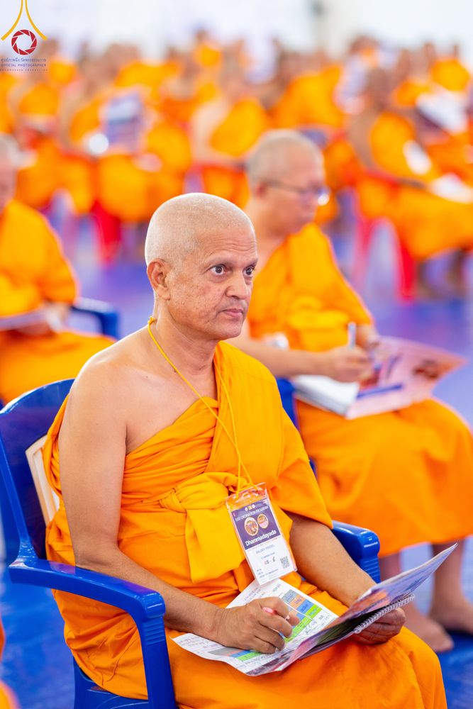 ภาพ No.315219:​วันอาทิตย์ที่ 22 มีนาคม พ.ศ.2569 สามเณรธรรมทายาทเนปาล 500 รูป ฟังธรรม สวดมนต์ ปฏิบัติธรรมร่วมกัน  ณ International Assembly and Meditation Hall Lumbini