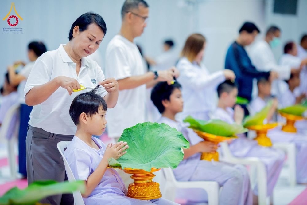 ภาพ No.213537:วันเสาร์ที่ 29 มีนาคม พ.ศ. 2568 พิธีปลงผม โครงการสามเณรยุวธรรมทายาท รุ่นที่ 33 โครงการสามเณรมัชฌิมธรรมทายาท รุ่นที่ 29 ณ ห้องปฏิบัติธรรมวิหารคด คอร์ 13 วัดพระธรรมกาย