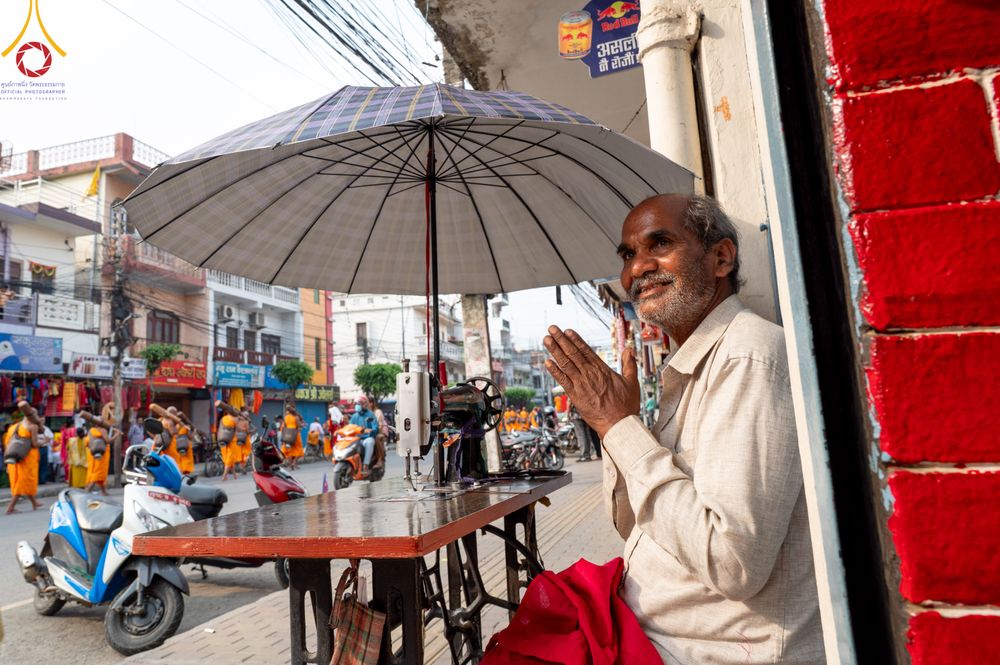 ภาพ No.317040:วันเสาร์ที่ 28 มีนาคม พ.ศ.2569 ธรรมยาตราจาริก ณ ซุ้มประตูลุมพินีเกต(Lumbini Gate) ประเทศเนปาล