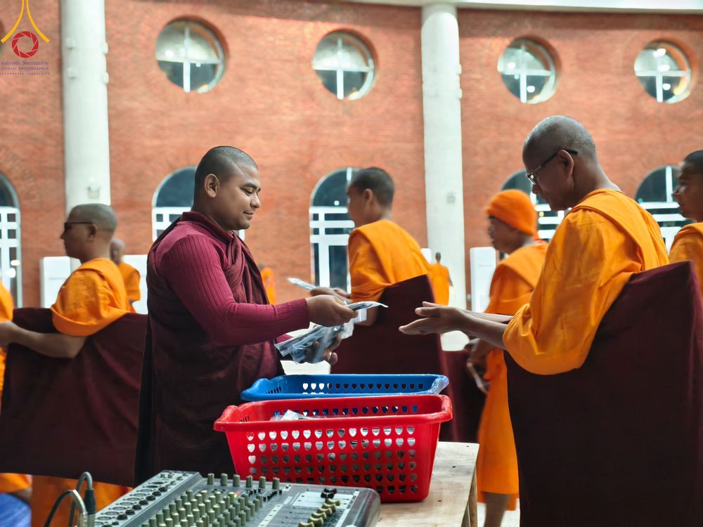 ภาพ No.315277:​วันอาทิตย์ที่ 22 มีนาคม พ.ศ.2569 สามเณรธรรมทายาทเนปาล 500 รูป ฟังธรรม สวดมนต์ ปฏิบัติธรรมร่วมกัน  ณ International Assembly and Meditation Hall Lumbini