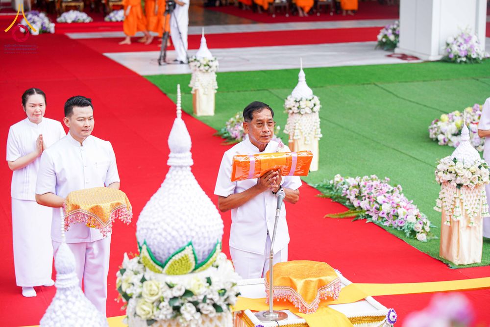 ภาพ No.316594:วันอาทิตย์ที่ 29 มีนาคม พ.ศ. 2569 พิธีทอดผ้าบังสุกุลและพิธีชำระร่าง โยมพ่อณรงค์ จินตมากุล  สิริอายุ 99 ปี 11 เดือน โยมบิดา พระครูปลัดรัตนวีรวัฒน์ (รังสฤษดิ์ อิทฺธิจินตโก) ที่ปรึกษาเจ้าคณะจังหวัดปทุมธานี เจ้าอาวาสวัดพระธรรมกาย  ณ ฌาปนสถานชั่วคราว ทางเข้า 