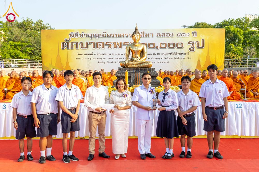 ภาพ No.312818:วันอาทิตย์ที่ 8 มีนาคม พ.ศ.2569 ทำบุญเมืองนครราชสีมา 558 ปี ตักบาตรพระ 10,000 รูป (ภาพชุดที่ 2)