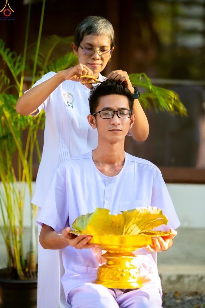 ภาพ No.319723:วันอาทิตย์ที่ 5 เมษายน พ.ศ.2569 พิธีตัดปอยผม และปลงผมนาคธรรมทายาท โครงการบรรพชาและอุปสมบทหมู่ รุ่นบูชาธรรม 82 ปี หลวงพ่อธัมมชโย