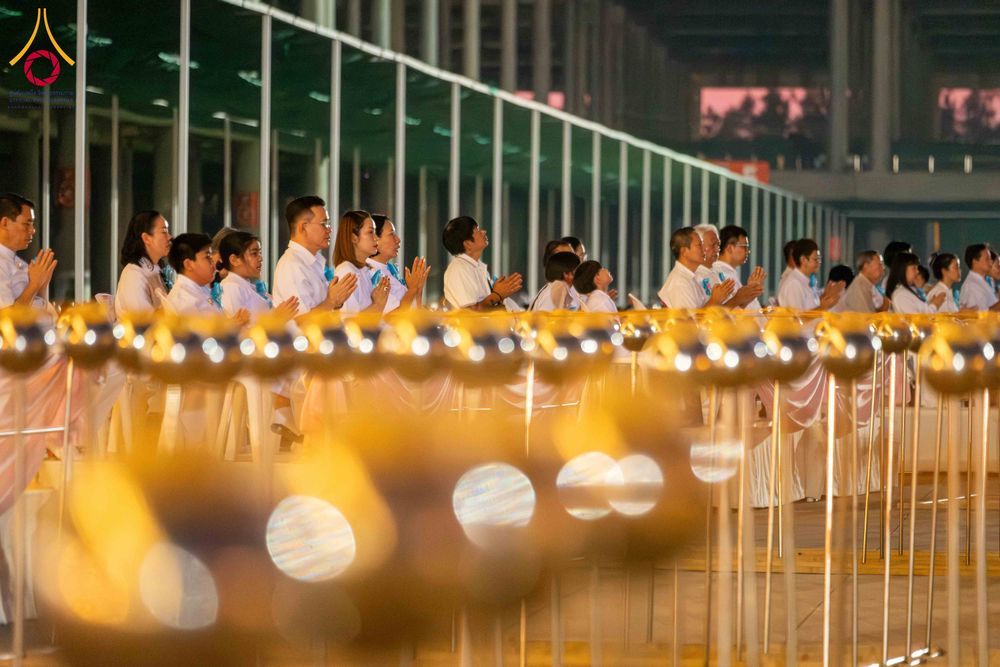 ภาพ No.312211:วันอังคารที่ 3 มีนาคม พ.ศ.2569 พิธีเวียนประทักษิณและจุดมาฆประทีป ณ ลานธรรมพระมหาธรรมกายเจดีย์ วัดพระธรรมกาย