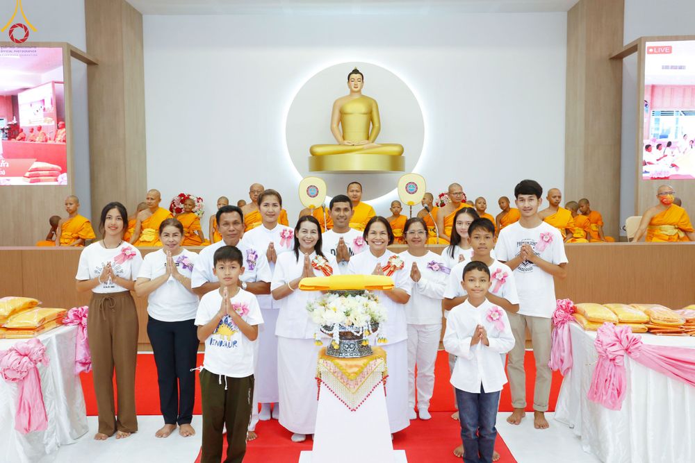 ภาพ No.83284:พิธีถวายสังฆทานคณะสงฆ์ 85 รูป  และพิธีทอดผ้าป่ายกช่อฟ้าดวงแก้ว มหาวิหารหลวงปู่  วันอาทิตย์ที่ 18 มิถุนายน 2566 ณ ศูนย์ปฏิบัติธรรมภาคใต้ อ.บางกล่ำ จ.สงขลา