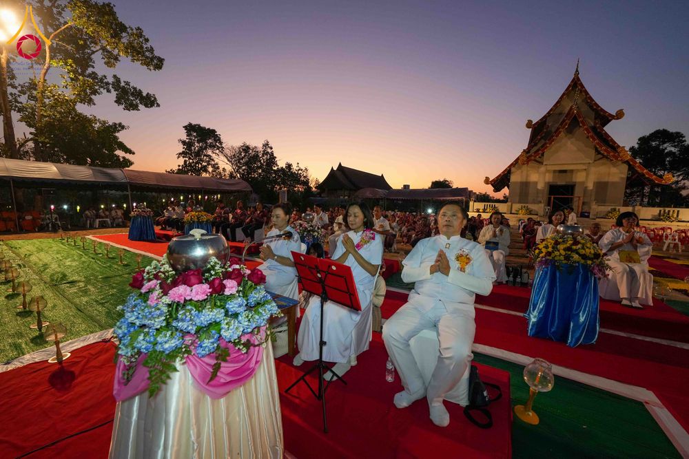 ภาพ No.309083:วันศุกร์ที่ 6 กุมภาพันธ์ พ.ศ.2569 พิธีจุดประทีปโคมลาน ปล่อยโคมลอยถวายเป็นพุทธบูชา  ณ ลานธรรมเจดีย์วัดทุ่งเจริญธรรม อ.อมก๋อย จ.เชียงใหม่