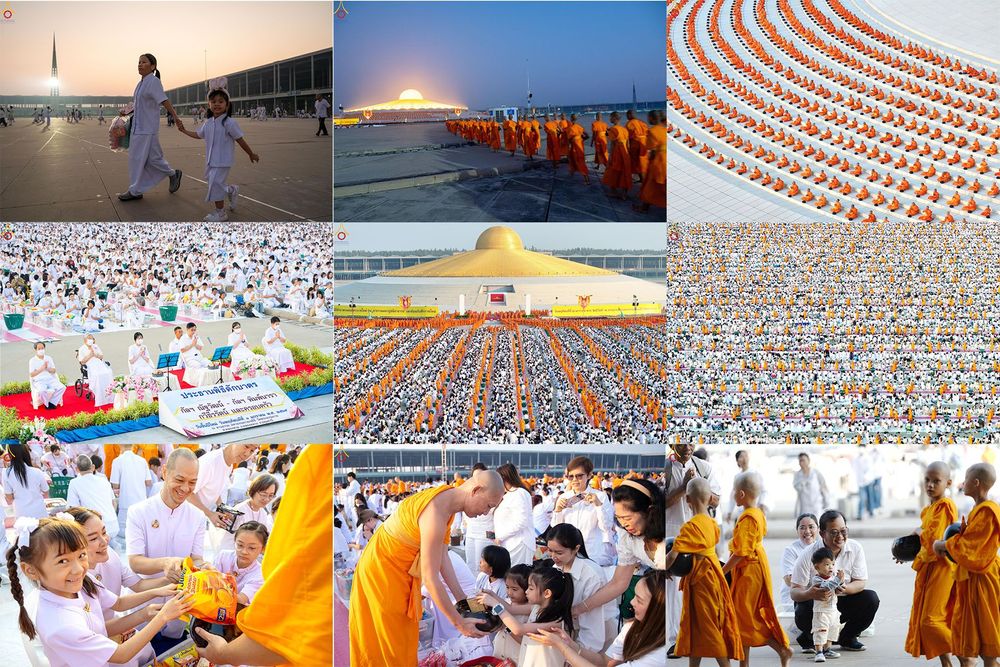 ภาพ No.279677:วันที่ 1 มกราคม พ.ศ.2569 พิธีตักบาตรในวันขึ้นปีใหม่ ณ ลานธรรม วัดพระธรรมกาย