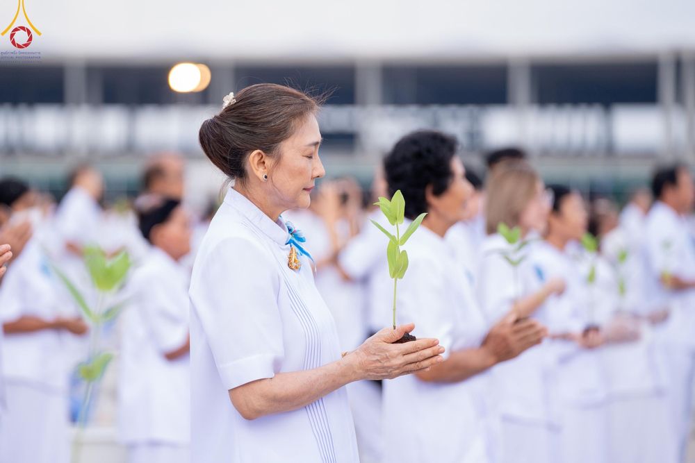 ภาพ No.160401:พิธีปลูกต้นทรัพย์บานชื่น ณ ลานธรรม พระมหาธรรมกายเจดีย์ วัดพระธรรมกาย จ.ปทุมธานี วันพฤหัสบดีที่ 10 ตุลาคม พ.ศ. 2567