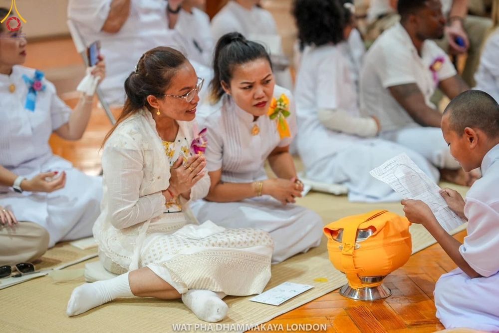 ภาพ No.149363:วัดพระธรรมกายลอนดอน สหราชอาณาจักร  ได้จัดพิธีบรรพชาสามเณรยุวธรรมทายาท  ในวันจันทร์ที่ 12 สิงหาคม พ.ศ. 2567