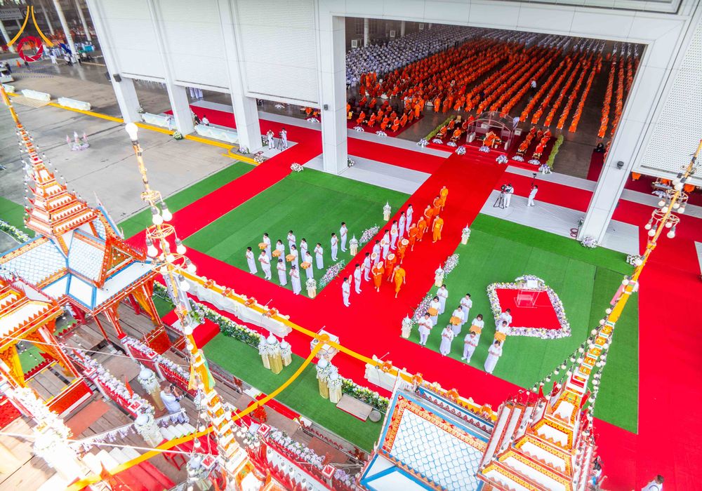 ภาพ No.316568:วันอาทิตย์ที่ 29 มีนาคม พ.ศ. 2569 พิธีทอดผ้าบังสุกุลและพิธีชำระร่าง โยมพ่อณรงค์ จินตมากุล  สิริอายุ 99 ปี 11 เดือน โยมบิดา พระครูปลัดรัตนวีรวัฒน์ (รังสฤษดิ์ อิทฺธิจินตโก) ที่ปรึกษาเจ้าคณะจังหวัดปทุมธานี เจ้าอาวาสวัดพระธรรมกาย  ณ ฌาปนสถานชั่วคราว ทางเข้า 