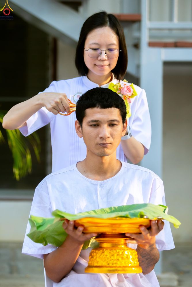 ภาพ No.319719:วันอาทิตย์ที่ 5 เมษายน พ.ศ.2569 พิธีตัดปอยผม และปลงผมนาคธรรมทายาท โครงการบรรพชาและอุปสมบทหมู่ รุ่นบูชาธรรม 82 ปี หลวงพ่อธัมมชโย