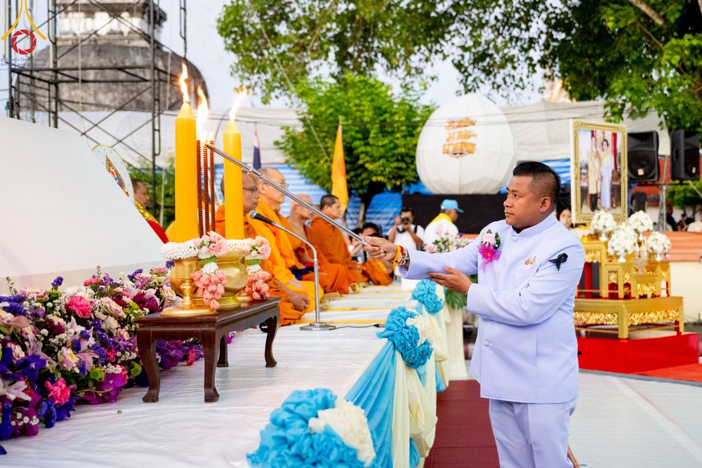 ภาพ No.311163:วันเสาร์ที่ 28 กุมภาพันธ์ พ.ศ. 2569 พิธีตักบาตรพระมหากุศล 11,250 รูป เฉลิมฉลอง 1,250 ปีศรีธรรมราชเจดีย์ สู่มรดกโลก ณ ถนนราชดำเนิน บริเวณหน้าวัดพระมหาธาตุวรมหาวิหาร อ.เมือง จ.นครศรีธรรมราช