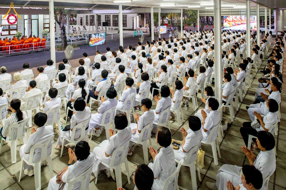 ภาพ No.314574:วันศุกร์ที่ 20 มีนาคม พ.ศ. 2569 พิธีบำเพ็ญกุศล คุณพ่อณรงค์ จินตมากุล โยมบิดา พระครูปลัดรัตนวีรวัฒน์ (รังสฤษดิ์ อิทฺธิจินตโก) ที่ปรึกษาเจ้าคณะจังหวัดปทุมธานี เจ้าอาวาสวัดพระธรรมกาย  ณ ห้องปลูกศรัทธา 2 วัดพระธรรมกาย ปทุมธานี