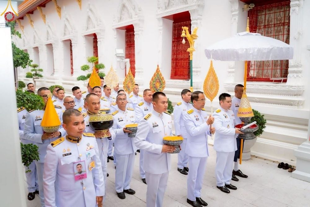 ภาพ No.214748:พิธีต้อนรับสัญญาบัตร พัดยศ พระราชวิเทศวชิรเวที (บัณฑิต วรปญฺโญ) เจ้าอาวาสวัดพระธรรมกายสกอตแลนด์ สหราชอาณาจักร ผู้ช่วยเจ้าอาวาสวัดพระธรรมกาย ณ อุโบสถพระไตรปิฏก วัดพระธรรมกาย