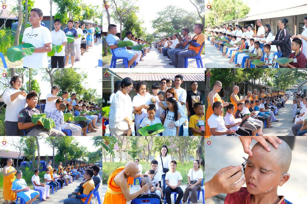 ภาพ No.317291:วันอาทิตย์ที่ 29 มีนาคม พ.ศ. 2569 พิธีตัดปอยผมและปลงผม ว่าที่สามเณร ศูนย์อบรมเยาวชนนครปฐม