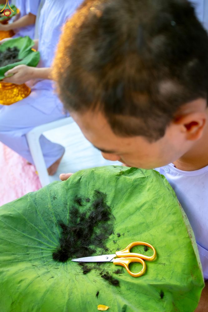 ภาพ No.319763:วันอาทิตย์ที่ 5 เมษายน พ.ศ.2569 พิธีตัดปอยผม และปลงผมนาคธรรมทายาท โครงการบรรพชาและอุปสมบทหมู่ รุ่นบูชาธรรม 82 ปี หลวงพ่อธัมมชโย