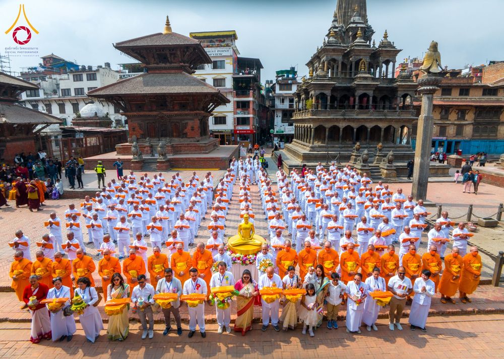 ภาพ No.129950:พิธีตัดปอยผมและแห่นาคธรรมทายาท ในโครงการบรรพชา 1,250 รูป ณ แดนประสูติ สวนลุมพินี ประเทศเนปาล วันที่ 2 มีนาคม พ.ศ. 2567