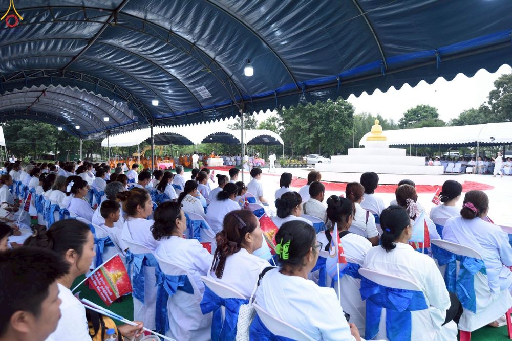 ภาพ No.246916:วันอาทิตย์ที่ 14 กันยายน พ.ศ. 2568 พิธีทอดผ้าป่า ซื้อดิน ปรับพื้นที่ลานธรรม  และพิธีกลั่นแผ่นดิน โปรยทราย สถาปนาองค์พระเจดีย์ เพื่อสร้างสันติภาพโลก  ณ ศูนย์ปฏิบัติธรรมสระบุรี อ.พระพุทธบาท จ.สระบุรี