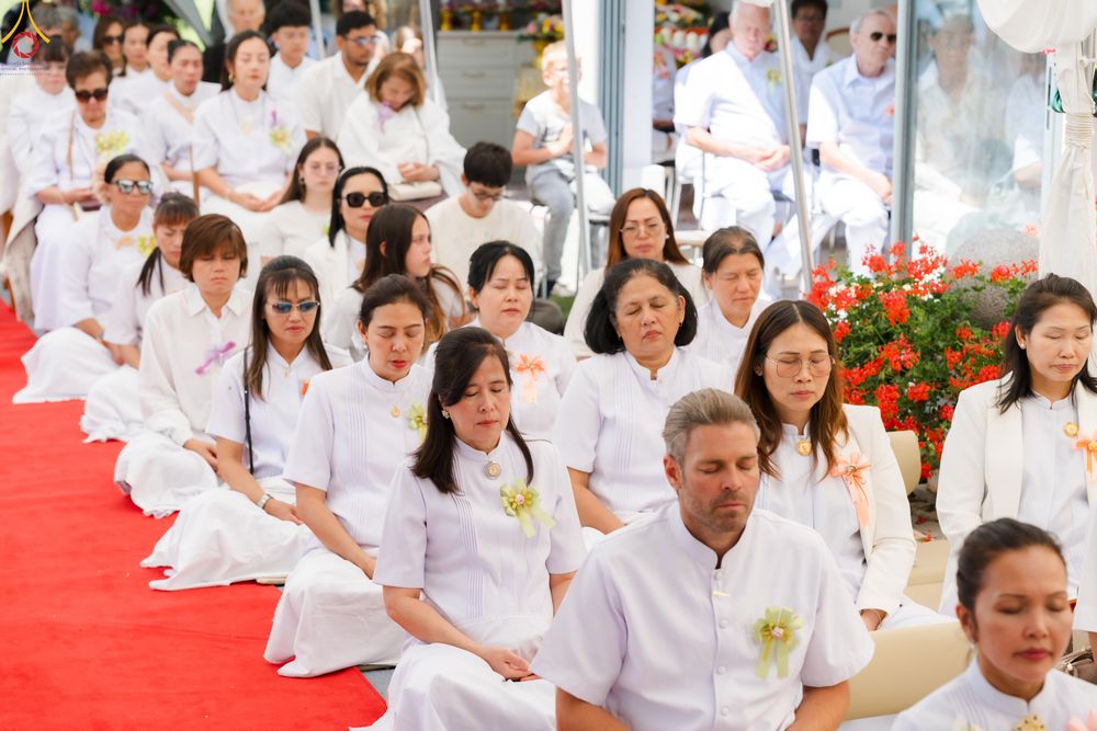 ภาพ No.286122:วันที่ 13 กรกฎาคม พ.ศ. 2568  พิธีทอดผ้าป่าฉลอง 13 ปี  วัดพระธรรมกายสวิตเซอร์แลนด์