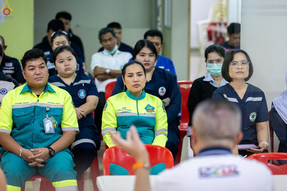 ภาพ No.323202:วันที่ 20 เมษายน พ.ศ.2569 การเตรียมงานของบุคลากรทางการแพทย์ , จุดลงทะเบียนพระสังฆาธิการ , วางกล่องไทยธรรม เพื่องานถวายมหาสังฆทาน 40,000 กว่าวัดทั่วประเทศ วันคุ้มครองโลก 22 เมษายน พ.ศ.2569 วัดพระธรรมกาย