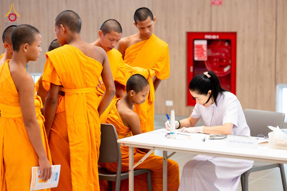 ภาพ No.342623:วันที่ 8 สิงหาคม พ.ศ. 2569  ตรวจสุขภาพประจำปีสามเณร ณ วัดพระธรรมกาย ปทุมธานี