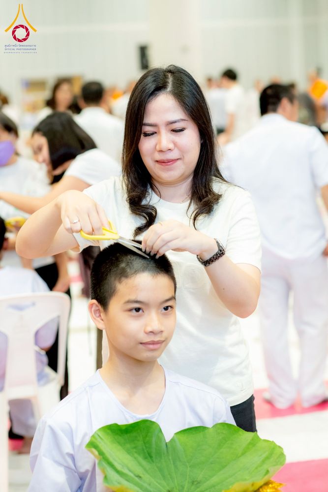 ภาพ No.213544:วันเสาร์ที่ 29 มีนาคม พ.ศ. 2568 พิธีปลงผม โครงการสามเณรยุวธรรมทายาท รุ่นที่ 33 โครงการสามเณรมัชฌิมธรรมทายาท รุ่นที่ 29 ณ ห้องปฏิบัติธรรมวิหารคด คอร์ 13 วัดพระธรรมกาย