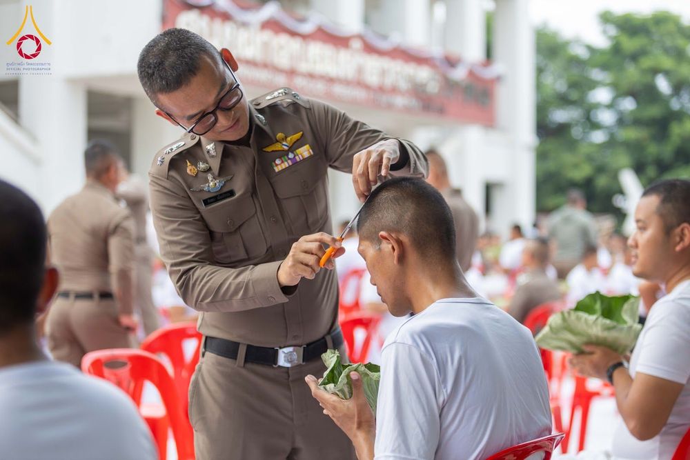 ภาพ No.349314:วันจันทร์ที่ 14 กันยายน พ.ศ.2569  พิธีตัดปอยผมนักเรียนนายสิบธรรมทายาท  "โครงการบรรพชาและพัฒนาศีลธรรม นักเรียนนายสิบตำรวจรุ่นที่ 16“  ณ ศูนย์ฝึกอบรมตำรวจภูธร ภาค 1  จ.สระบุรี