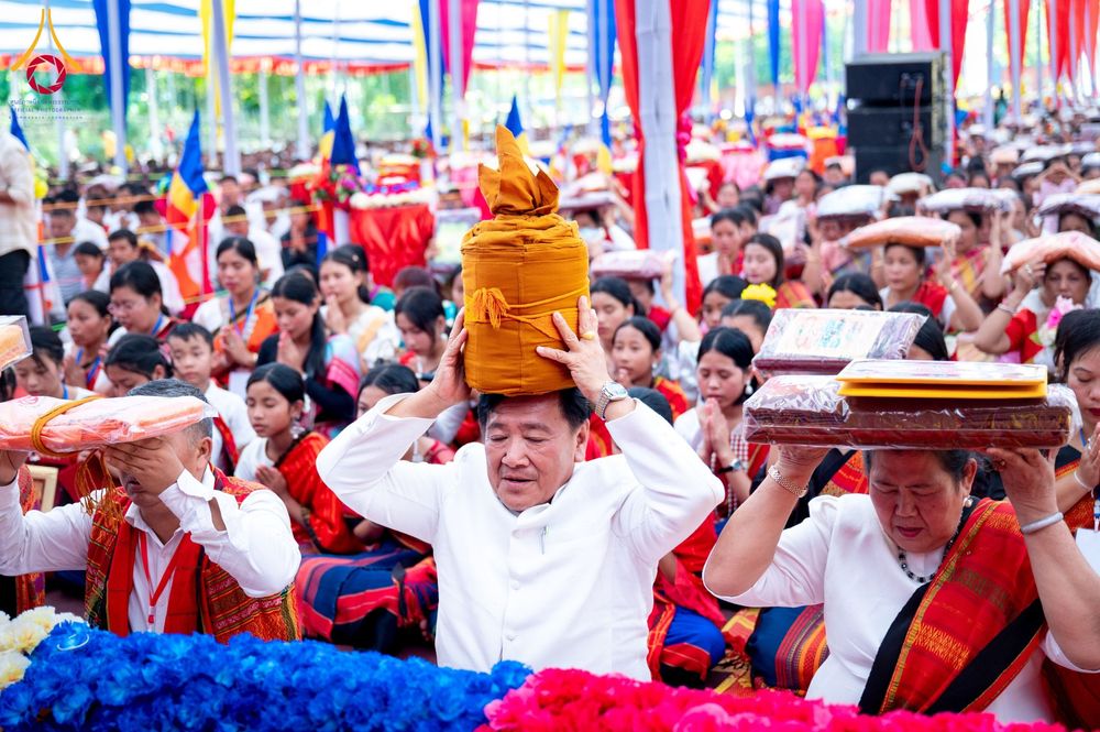 ภาพ No.176233:พิธีทอดกฐินสมทบ โดยมูลนิธิธรรมกาย ในนามหลวงพ่อธัมมชโย ณ วัดสัทธนารามา บานา วิหาร เมืองไดยุน รัฐอรุนาจาลประเทศ ประเทศอินเดีย วันที่ 15 พฤศจิกายน พ.ศ. 2567