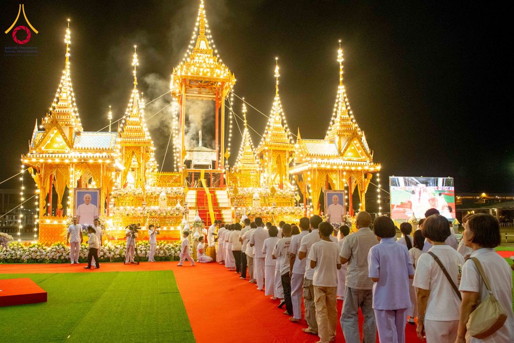 ภาพ No.316713:วันอาทิตย์ที่ 29 มีนาคม พ.ศ. 2569 พิธีทอดผ้าบังสุกุลและพิธีชำระร่าง โยมพ่อณรงค์ จินตมากุล  สิริอายุ 99 ปี 11 เดือน โยมบิดา พระครูปลัดรัตนวีรวัฒน์ (รังสฤษดิ์ อิทฺธิจินตโก) ที่ปรึกษาเจ้าคณะจังหวัดปทุมธานี เจ้าอาวาสวัดพระธรรมกาย  ณ ฌาปนสถานชั่วคราว ทางเข้า 