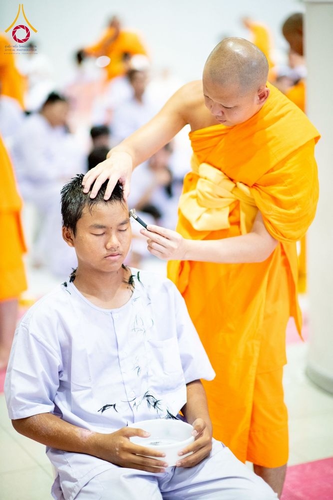 ภาพ No.213578:วันเสาร์ที่ 29 มีนาคม พ.ศ. 2568 พิธีปลงผม โครงการสามเณรยุวธรรมทายาท รุ่นที่ 33 โครงการสามเณรมัชฌิมธรรมทายาท รุ่นที่ 29 ณ ห้องปฏิบัติธรรมวิหารคด คอร์ 13 วัดพระธรรมกาย