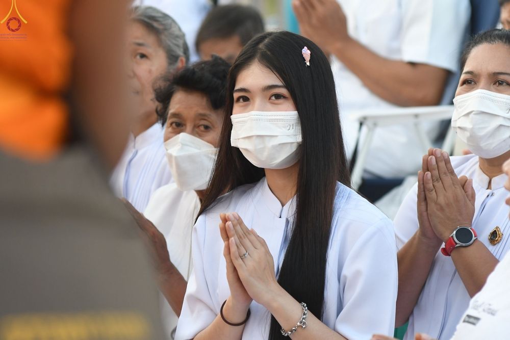 ภาพ No.70775:พิธีต้อนรับพระธรรมยาตรา ในโครงการธรรมยาตรากตัญญูบูชา มหาปูชนียาจารย์ พระมงคลเทพมุนี(สด จนฺทสโร) พระผู้ปราบมาร อนุสรณ์สถาน 7 แห่ง ปีที่ 11 วันที่ 14 มกราคม พ.ศ. 2566 ณ อนุสรณ์สถานลำดับที่ 3 สถานที่เกิดในเพศสมณะ วัดสองพี่น้อง อ.สองพี่น้อง จ.สุพรรณบุรี