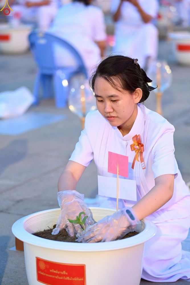 ภาพ No.253052:วันที่ 10 ตุลาคม พ.ศ. 2568 พิธีปลูกต้นทรัพย์บานชื่น ณ ลานธรรม วัดพระธรรมกาย