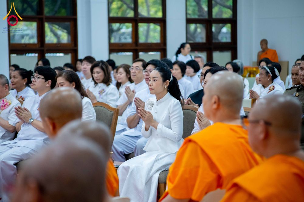 ภาพ No.314456:วันพฤหัสบดีที่ 19 มีนาคม พ.ศ. 2569 พิธีบำเพ็ญกุศล คุณพ่อณรงค์ จินตมากุล โยมบิดา พระครูปลัดรัตนวีรวัฒน์ (รังสฤษดิ์ อิทฺธิจินตโก) ที่ปรึกษาเจ้าคณะจังหวัดปทุมธานี เจ้าอาวาสวัดพระธรรมกาย  ณ ห้องปลูกศรัทธา 2 วัดพระธรรมกาย ปทุมธานี